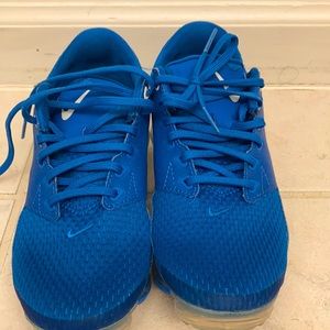 Blue Nike Vapormax Big kids size 5